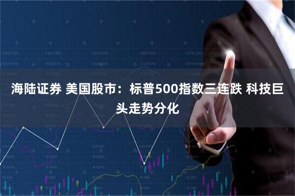 海陆证券 美国股市:标普500指数三连跌 科技巨头走势分化
